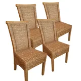 Rattanstühle Esszimmer Stühle Esstisch Stühle Perth braun Korbstühle