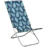 vidaXL Strandstuhl 48 x 82 x 84 cm blattmuster klappbar 2 St.
