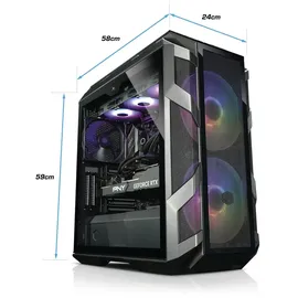 Kiebel kiebel.de Gaming PC Colossus VII AMD Ryzen 9 9900X, 64GB DDR5, NVIDIA RTX 5080), 16 GB, 4TB SSD, Windows 11, Gaming PC