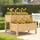 Outsunny Hochbeet 2-stufig 119,5 x 102 x 76,5 cm Hellbraun