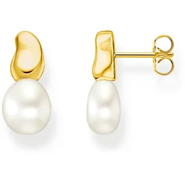 Thomas Sabo Ohrstecker Natural Beauty vergoldet Silber mit Süßwasserzuchtperle