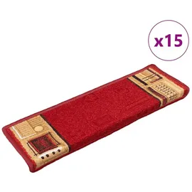 vidaXL Stufenmatte 65 x 21 cm Rot