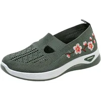 Generisch Orthopädische Schuhe Damen, Walkingschuhe Sommerschuhe Sommer Weite H Damenschuhe Gesundheitsschuhe Breite Füße Leicht Barfußschuhe Barfussschuhe Atmungsaktive Elegant Und Bequem Laufschuhe - 40 EU