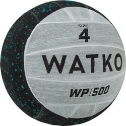 Wasserball beschwert 800 g Größe 4 - WP500 rauchschwarz|silbergrau No Size