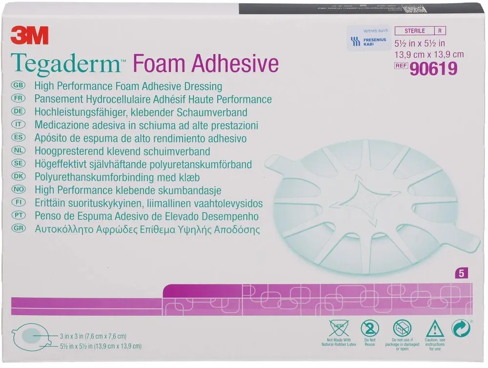 TEGADERM Foam Adhesive 13,9 cm rund 90619 5 St
