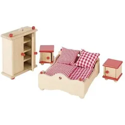 GOKI 51954 Puppenmöbel Schlafzimmer