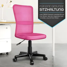 TRESKO Drehstuhl Kunststoff Pink
