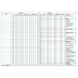 RNK Hauskontobuch Reimers A4 1 Jahr bis 60 Mieter 6 Blatt grau