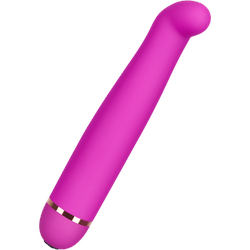 G-Punkt-Vibrator aus Silikon, 18,5 cm, violett