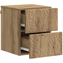 vidaXL Nachtschrank Artisan-Eiche 34,5 x 33 x 40 cm Beige