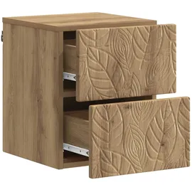 vidaXL Nachtschrank Artisan-Eiche 34,5 x 33 x 40 cm Beige