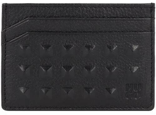 Hugo Elliott Kreditkartenetui Leder 10 cm black