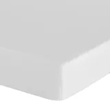 Eurofirany Spannbettlaken Baumwolle 140 x 200 - 160 x 200 cm weiß
