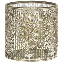 Chic Antique Vire Windlicht mit Muster, Höhe 13, ∅ 9 cm