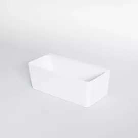 Steinberg Serie 490 Vorwandbadewanne, eckig abgerundet, 1650x800mm, SOLIDSurface, Mattweiß, 4909410W