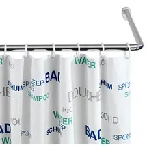 Wenko Duschvorhangstange L-Form 0 x 0 cm Metall