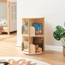[en.casa] Kinderbücherregal Chasek 65 x 44 cm Kiefer natur beige