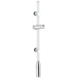 Wenko - Led Duschstange 74 Cm Warmweiß, Beleuchtete Brausestange , Polykarbonat Weiß, Kunststoff (abs) Chrom