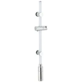 Wenko - Led Duschstange 74 Cm Warmweiß, Beleuchtete Brausestange , Polykarbonat Weiß, Kunststoff (abs) Chrom