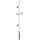 Wenko - Led Duschstange 74 Cm Warmweiß, Beleuchtete Brausestange , Polykarbonat Weiß, Kunststoff (abs) Chrom