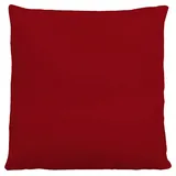 Wülfing Kissenbezug MAJKAN, Rot - Baumwolle - 80 x 80 cm - mit Reißverschluss