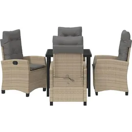 vidaXL Garten Essgruppe 5-tlg. Beige