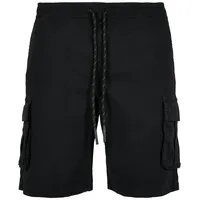 URBAN CLASSICS Drawstring Cargo Shorts Cargos, Schwarz, M