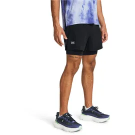 Under Armour Launch 5'' 2in1 Laufshorts Herren 001 black/black/reflective XL