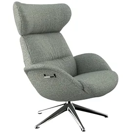 flexlux Relaxsessel More Polyester 90 x 107 x 89 cm Blau mit Kopfteil