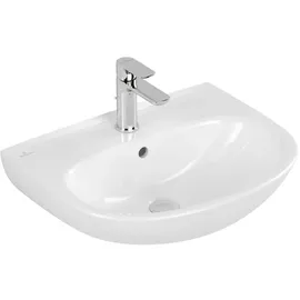 Villeroy & Boch V&B Waschtisch O.Novo 55x44cm, ov., m Hahnl., o. ÜL, we C-plus