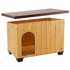 Ferplast Hundehütte Baita 80 102 x 70 x 65,5 cm Holz Braun