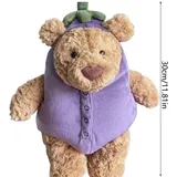 30cm Jellycat Amuseable Eggplant Bear plush doll New With Tag+ Dust Bag new