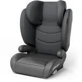 Babify FlexiFit Basic Kindersitz 15–36 kg - ECE R129, Isofix, 13-Fach Verstellbare Kopfstütze, Faltbar, Waschbarer Bezug, Auto Kindersitz Ab 3 Jahren, Grau