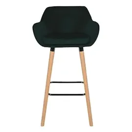 CLP 2er Set Barhocker Grant Samt grün