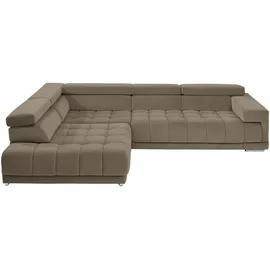 belluti Ecksofa Stoff 5-Sitzer Dunkelgrau