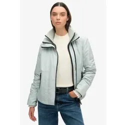 Superdry für Damen. W5011828A Windbreaker Jacke grau (XXS), Lässig, Recyceltes Polyester, Nachhaltig