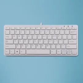 R-Go Tools R-Go Compact Tastatur, QWERTY Weiß drahtgebundenen - Weiß