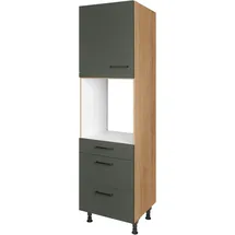 Nobilia Herdumbauschrank Easytouch 60 x 58,3 x 216,6 cm Grün
