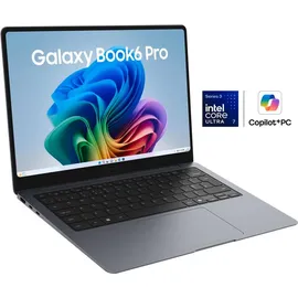 Samsung Galaxy Book6 Pro 14" Ultra 7 356H 32 GB RAM 512 GB SSD Win11 Pro Grau