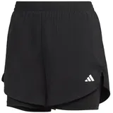 Adidas Damen AEROREADY Made for Training Minimal Two-in-One Shorts Black - M