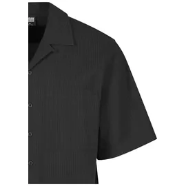 URBAN CLASSICS Relaxed Seersucker Kurzarmhemd Schwarz M