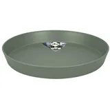 elho Loft Untersetzer Pistaziengrün - 24 cm Rund & Kunststoff - Ø 24.4 x H 3.4 - Grün/Pistazien Grün
