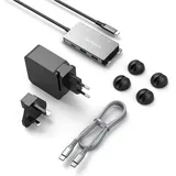 Vivolink USB-C HUB for conference (USB-C, Dockingstation + USB Hub, Grau
