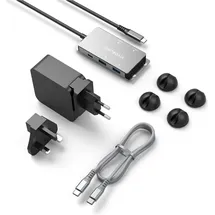 Vivolink USB-C HUB for conference (USB-C, Dockingstation + USB Hub, Grau