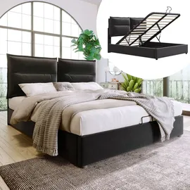 Merax Flieks 140 x 200 cm Schwarz