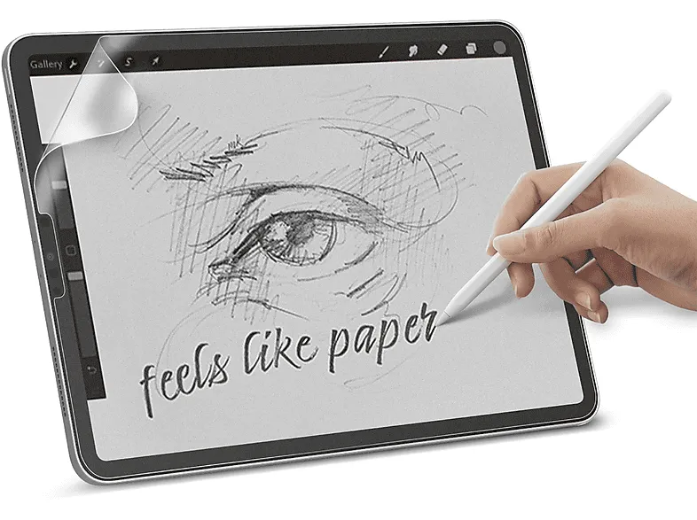 ISY IPG-6202 Paperfeel Schutzfolie (für Apple iPad Pro 12.9", 3rd Gen (2018), 4th (2020), 5th (2021), 6th (2022))