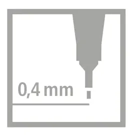 Stabilo point 88 - Einzelstift - mittelgrau