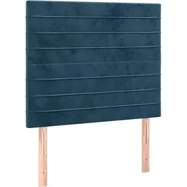 vidaXL Boxspringbett 100 x 200 cm Dunkelblau