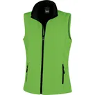Result Core Damen 2-Lagen Softshell Gilet 'Printable' Bodywarmer R232F vivid green/black L