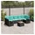vidaXL Gartensofa-Set 8-tlg. Loungesofa schwarz